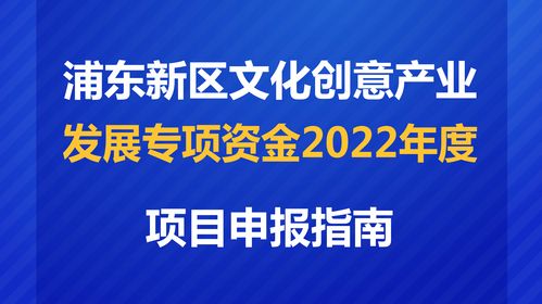 數字賦能，創意未來 解讀2022年度浦東新區文創專項資金項目申報指南
